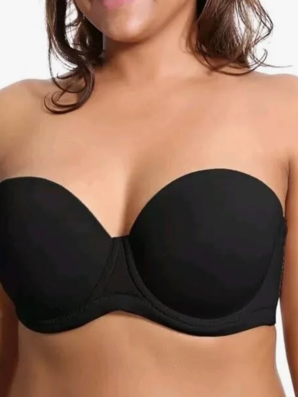 Elegant Black DELIMIRA Strapless Bra